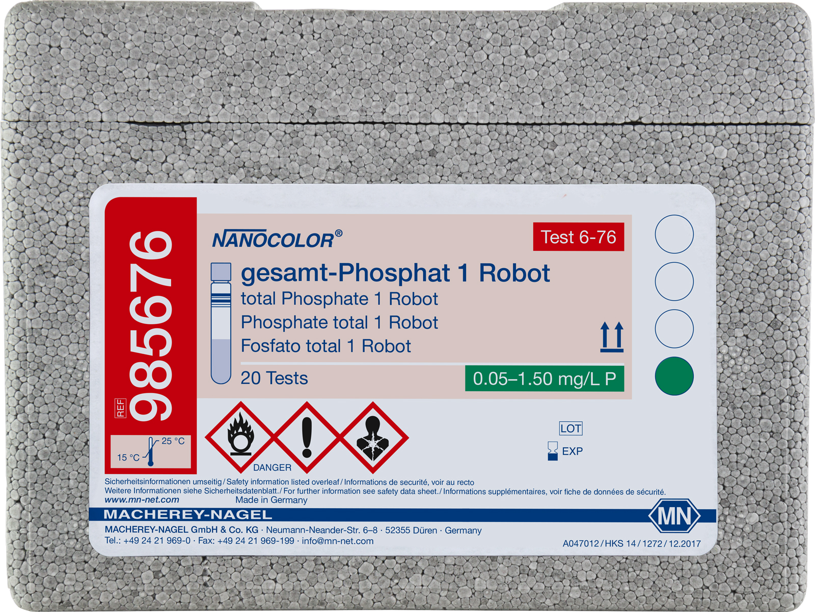 NANOCOLOR robot Fosfate 1  0.05-1.50mg/l